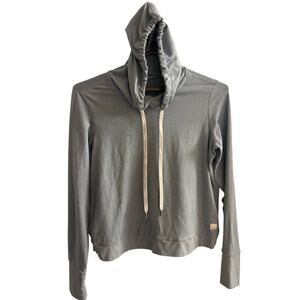 Vuori Halo Essential Dreamknit Hoodie Croped Women’s Size Extra Small Light Blue